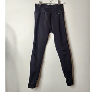 Gymshark Vital Seamless Black Leggings Women's Workout Athleisure‎ Size XS